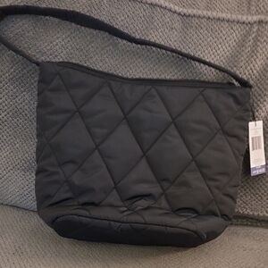 Vera Bradley Black Quilted Shoulder Bag